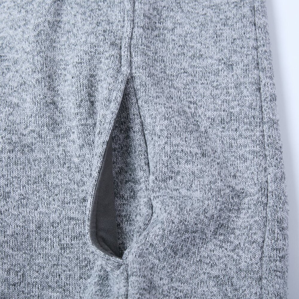 LL Bean 1/4 Snap Sweater Fleece Pullover Men's XXL Tall 2XLT Heather Gray Preppy - Picture 8 of 11